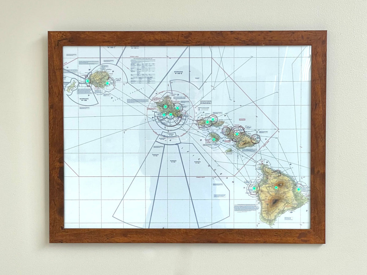 LightMap Air with Cherry frame showing live METAR and Weather