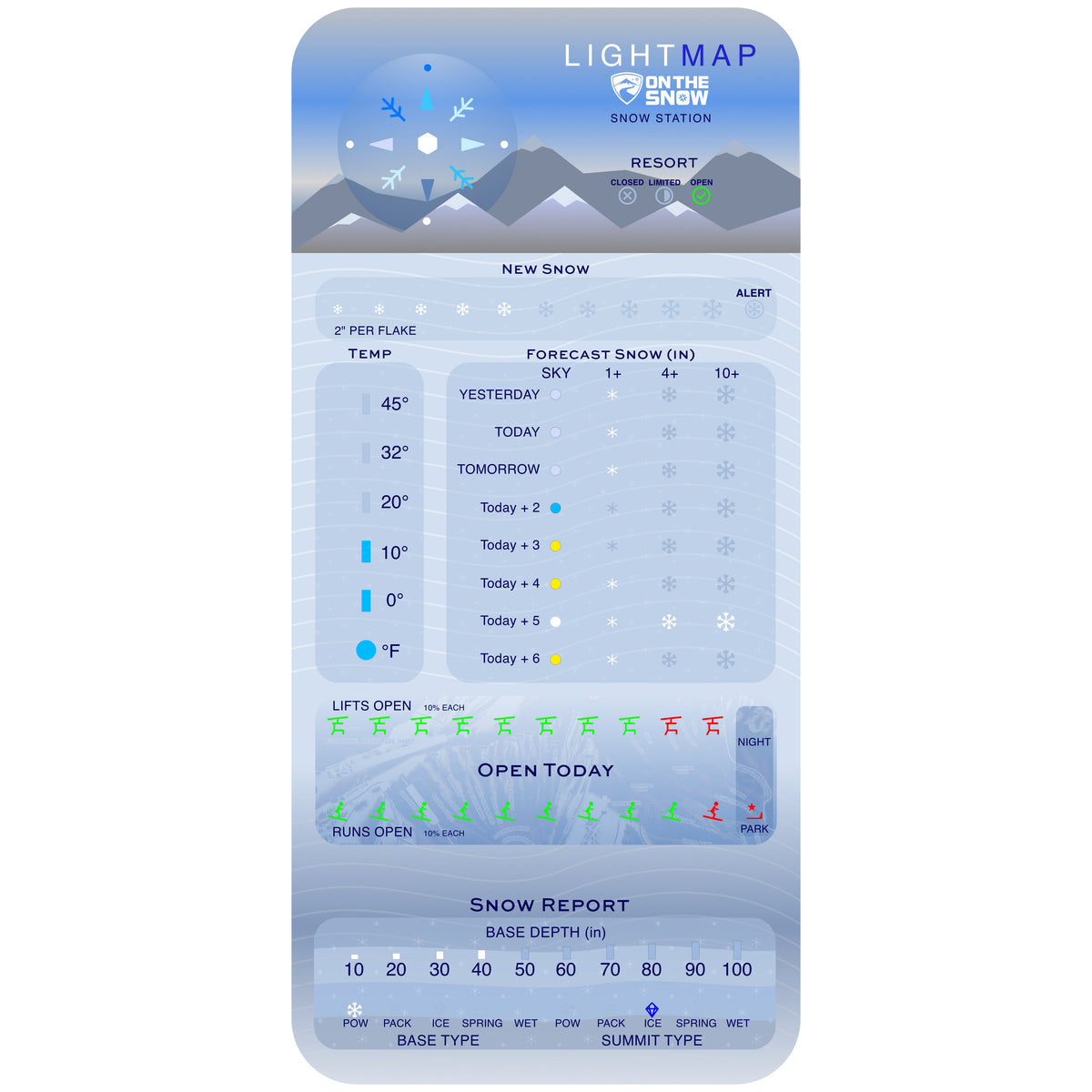 LightMap SNOW Station