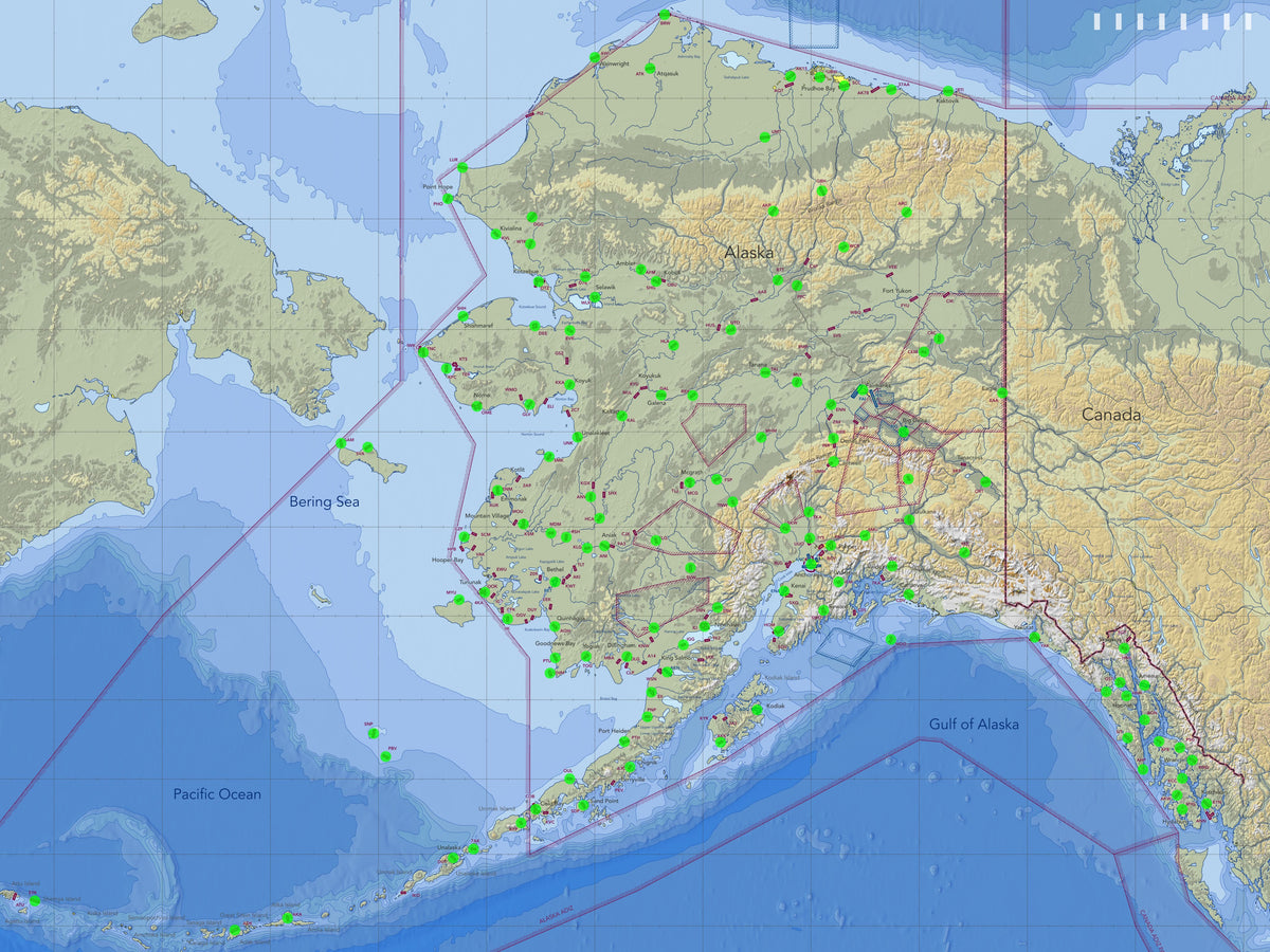 Image of the LightMap Air showing live weather and METAR conditions