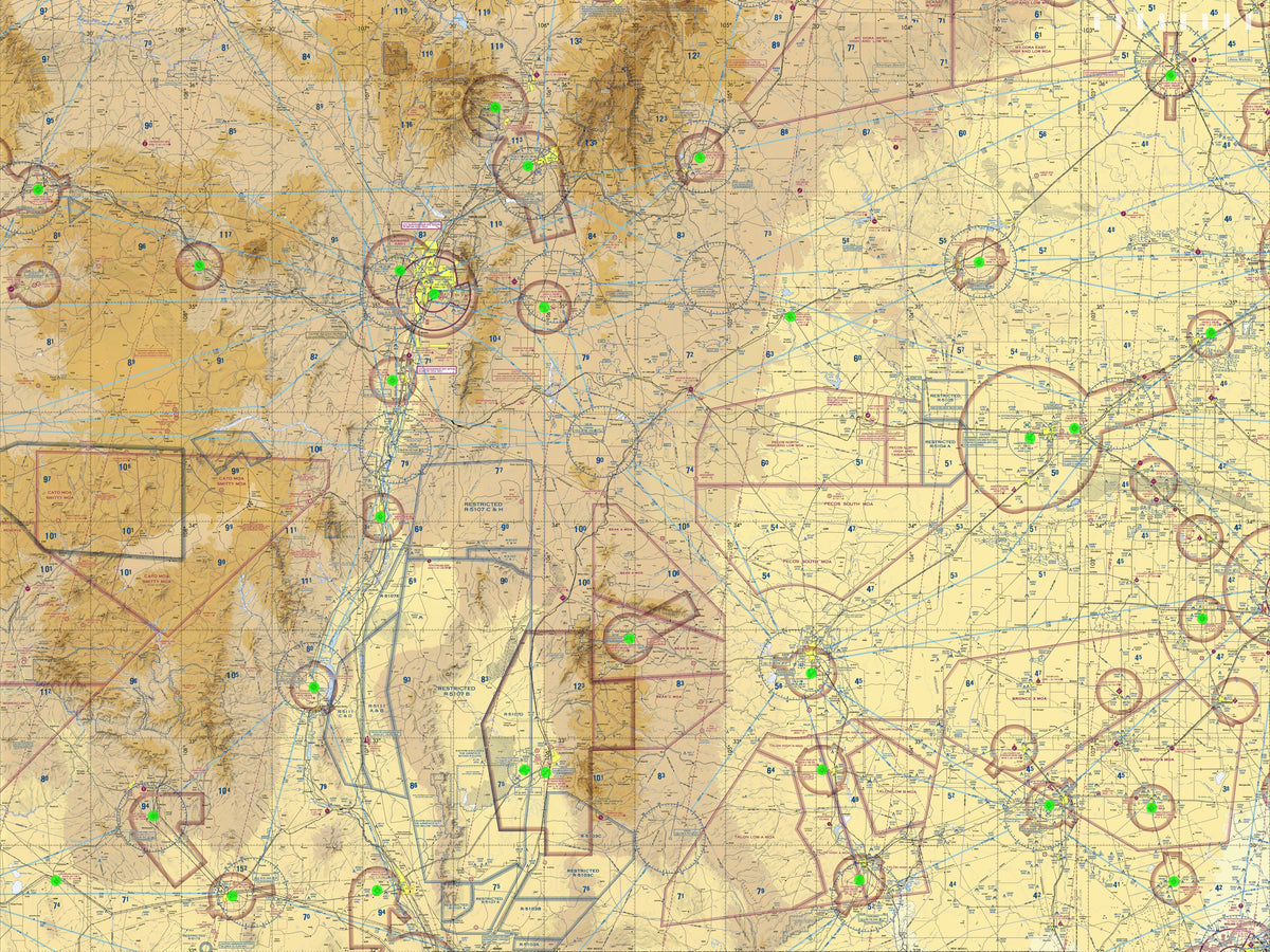 Image of the LightMap Air showing live weather and METAR conditions