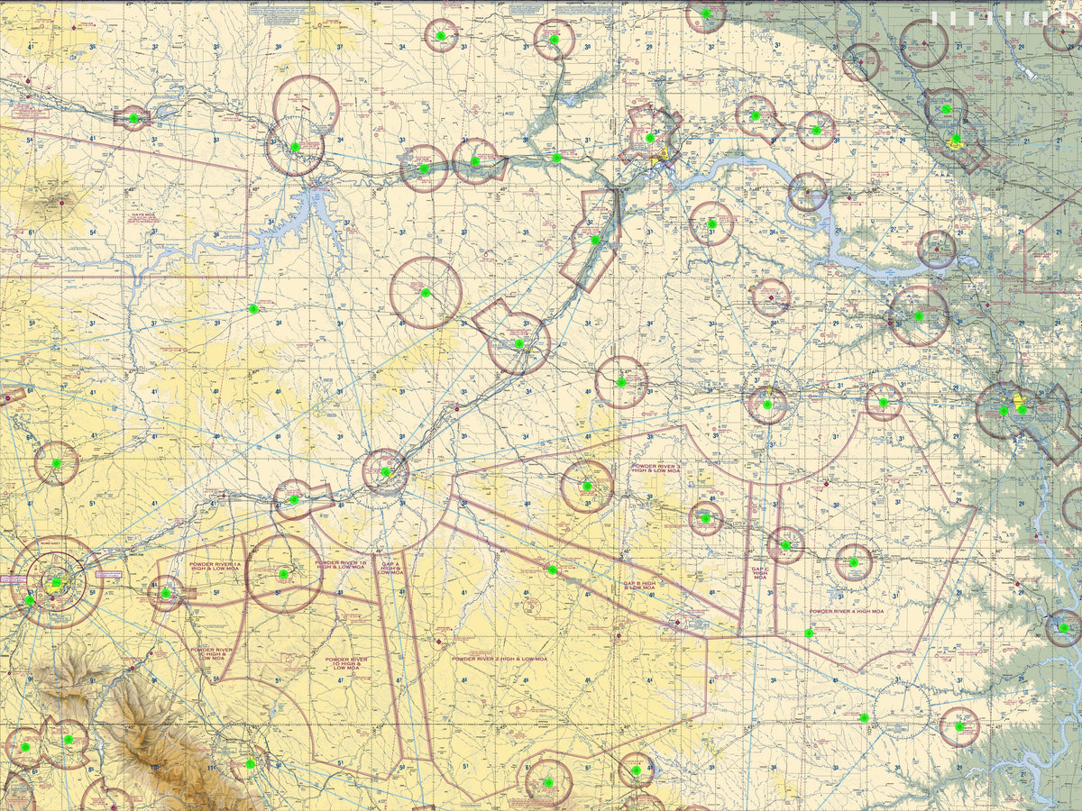 Image of the LightMap Air showing live weather and METAR conditions
