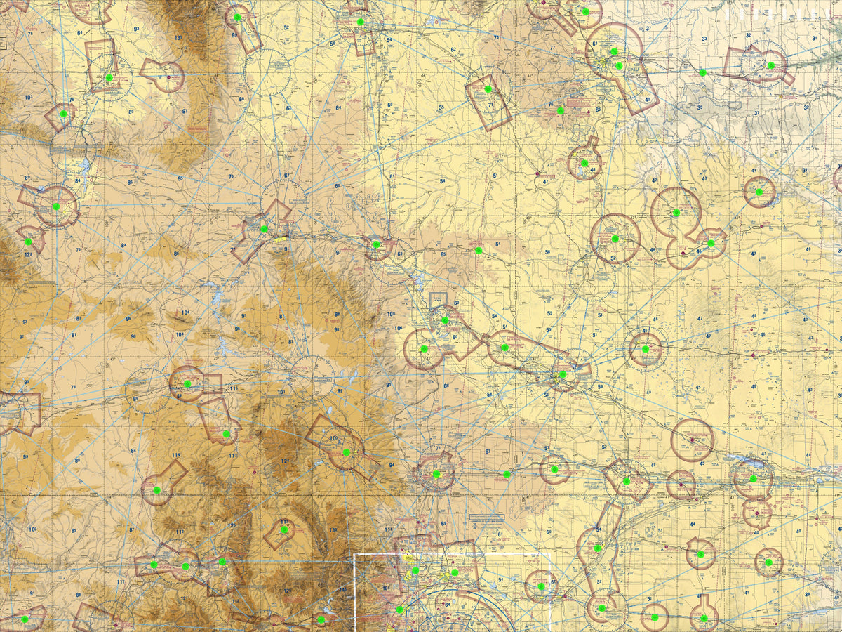 Image of the LightMap Air showing live weather and METAR conditions