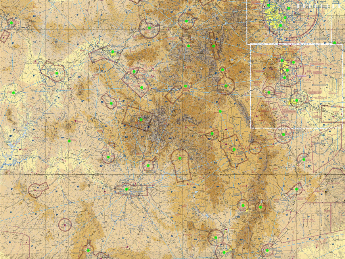 Image of the LightMap Air showing live weather and METAR conditions