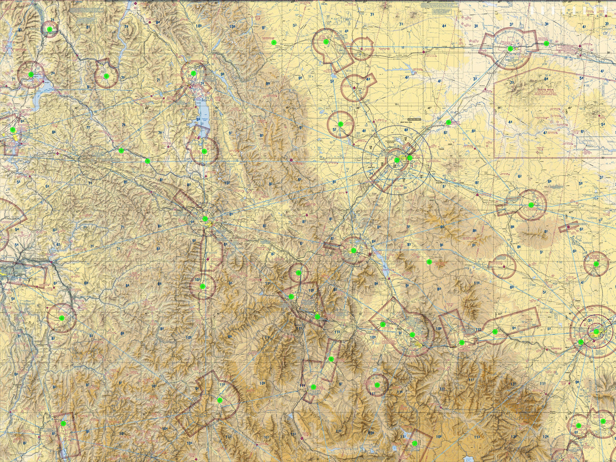 Image of the LightMap Air showing live weather and METAR conditions