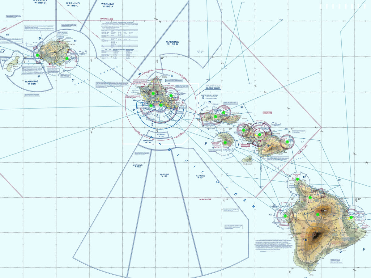 Image of the LightMap Air showing live weather and METAR conditions