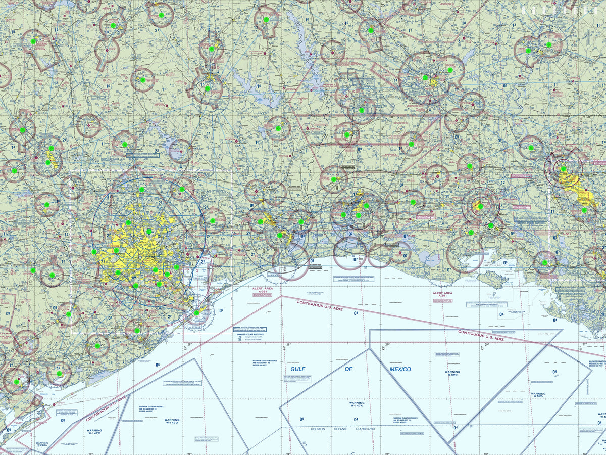 Image of the LightMap Air showing live weather and METAR conditions