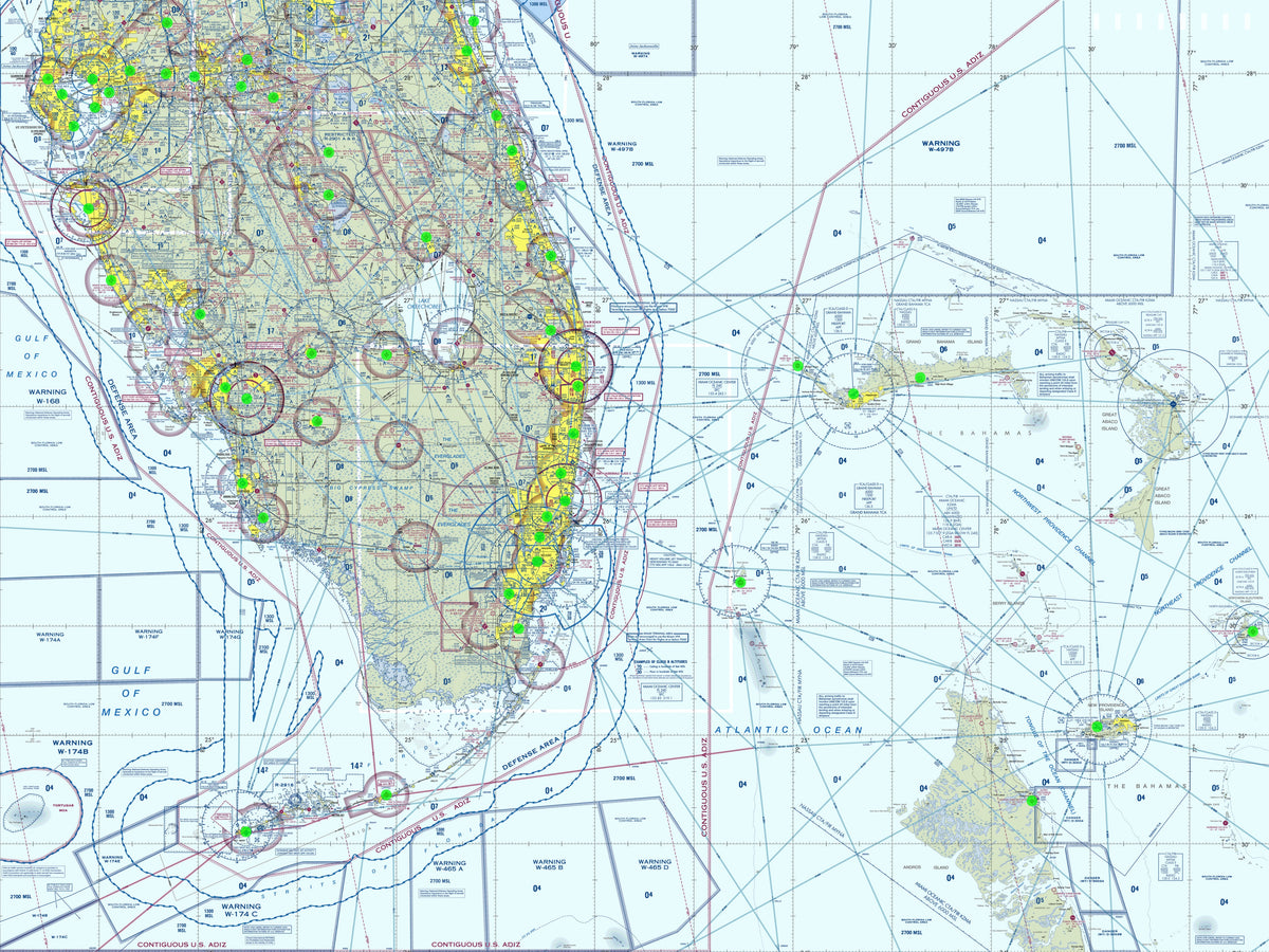 Image of the LightMap Air showing live weather and METAR conditions