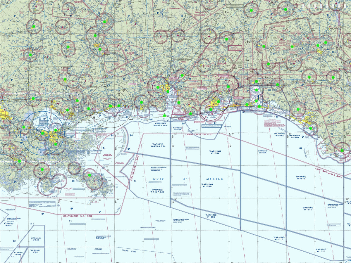 Image of the LightMap Air showing live weather and METAR conditions