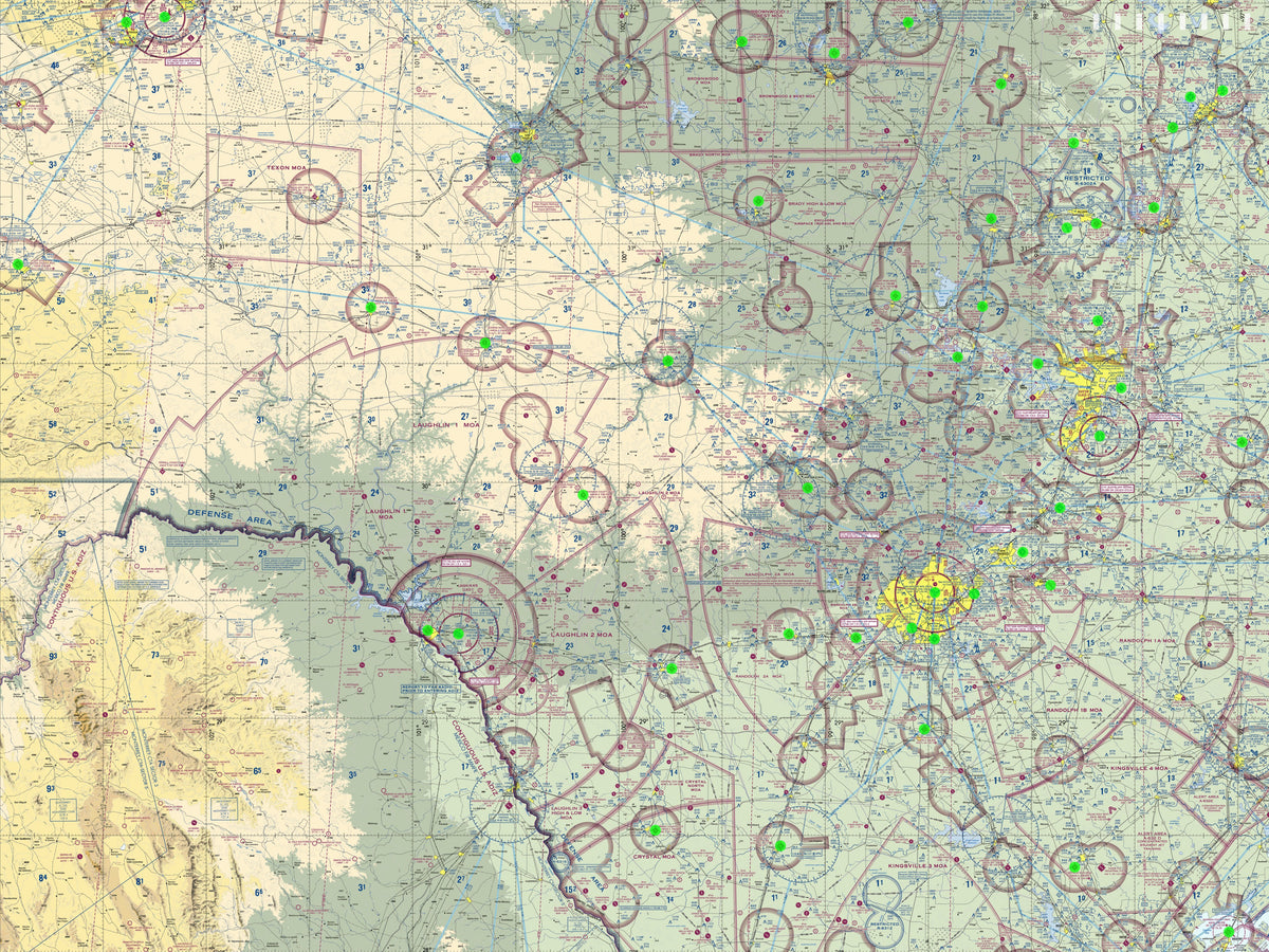 Image of the LightMap Air showing live weather and METAR conditions