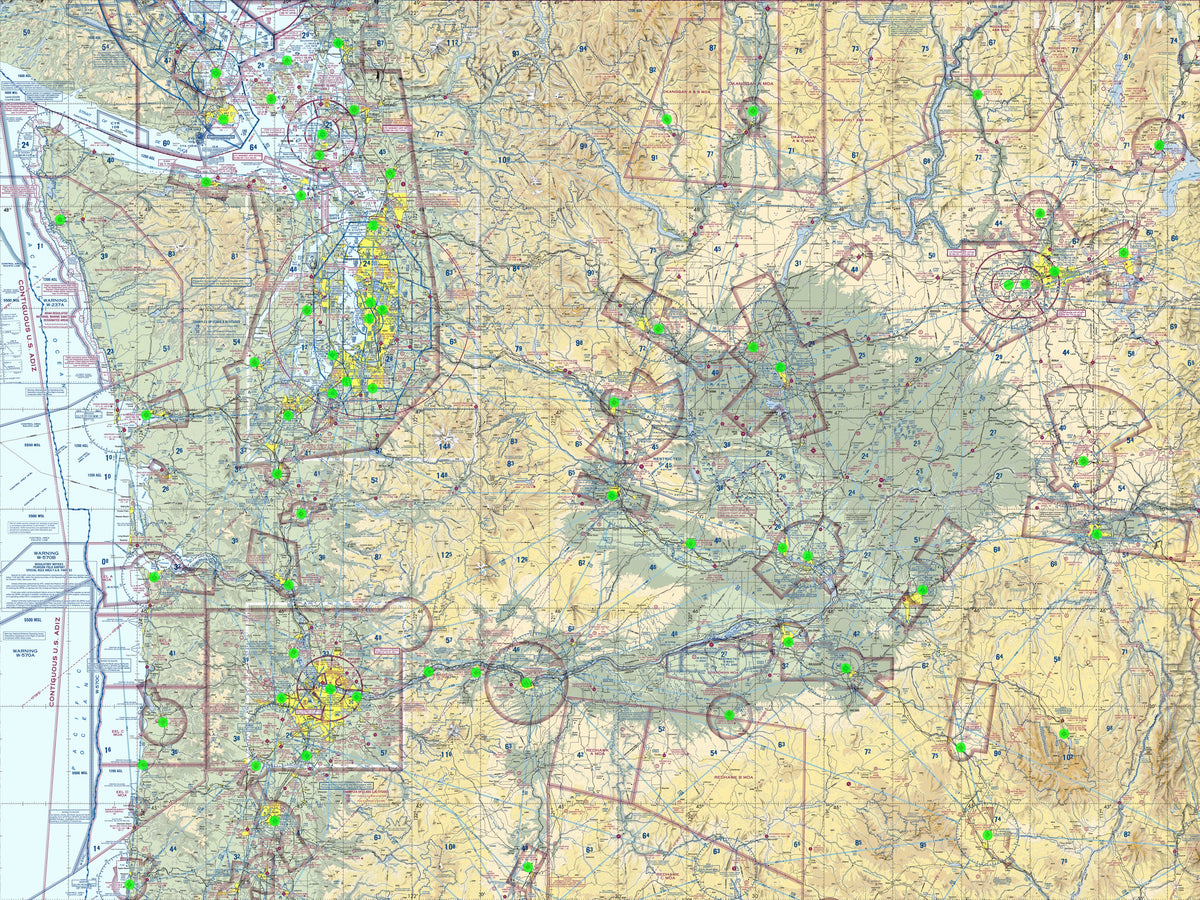 Image of the LightMap Air showing live weather and METAR conditions